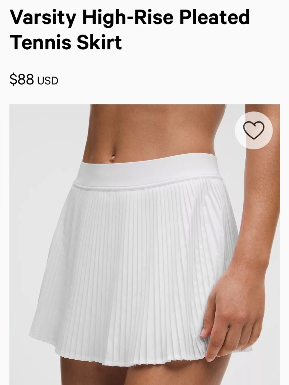 Lululemon Tennis Skirt